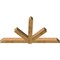 Ekena Millwork Kennewick Rough Sawn Timber Gable Bracket, Western Red Cedar, 96"W x 52"H x 6"D x 6"F, 13/12 Pitch GBW096X52X0606KEN00RWR - alternate 5